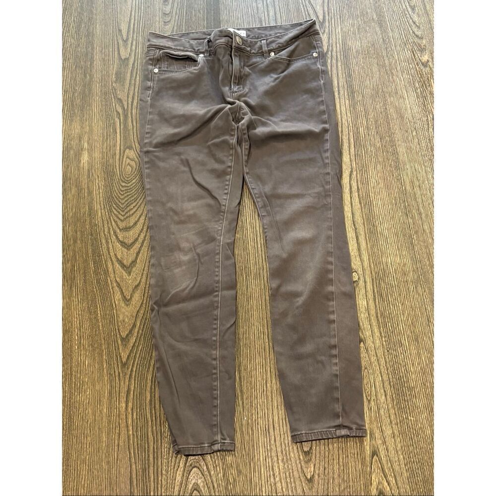Ann Taylor LOFT Womens Legging Jeans High Rise Denim Stretch Brown Size 29/8